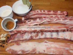 Рецепт горячего копчение свиных ребер